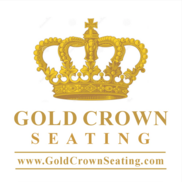 A gold crown sitting logo