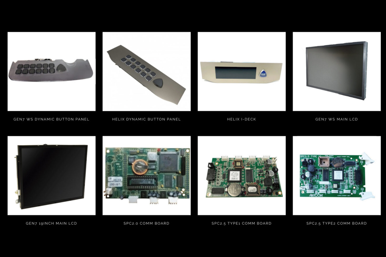 A series of pictures showing different types of electronic equipment.