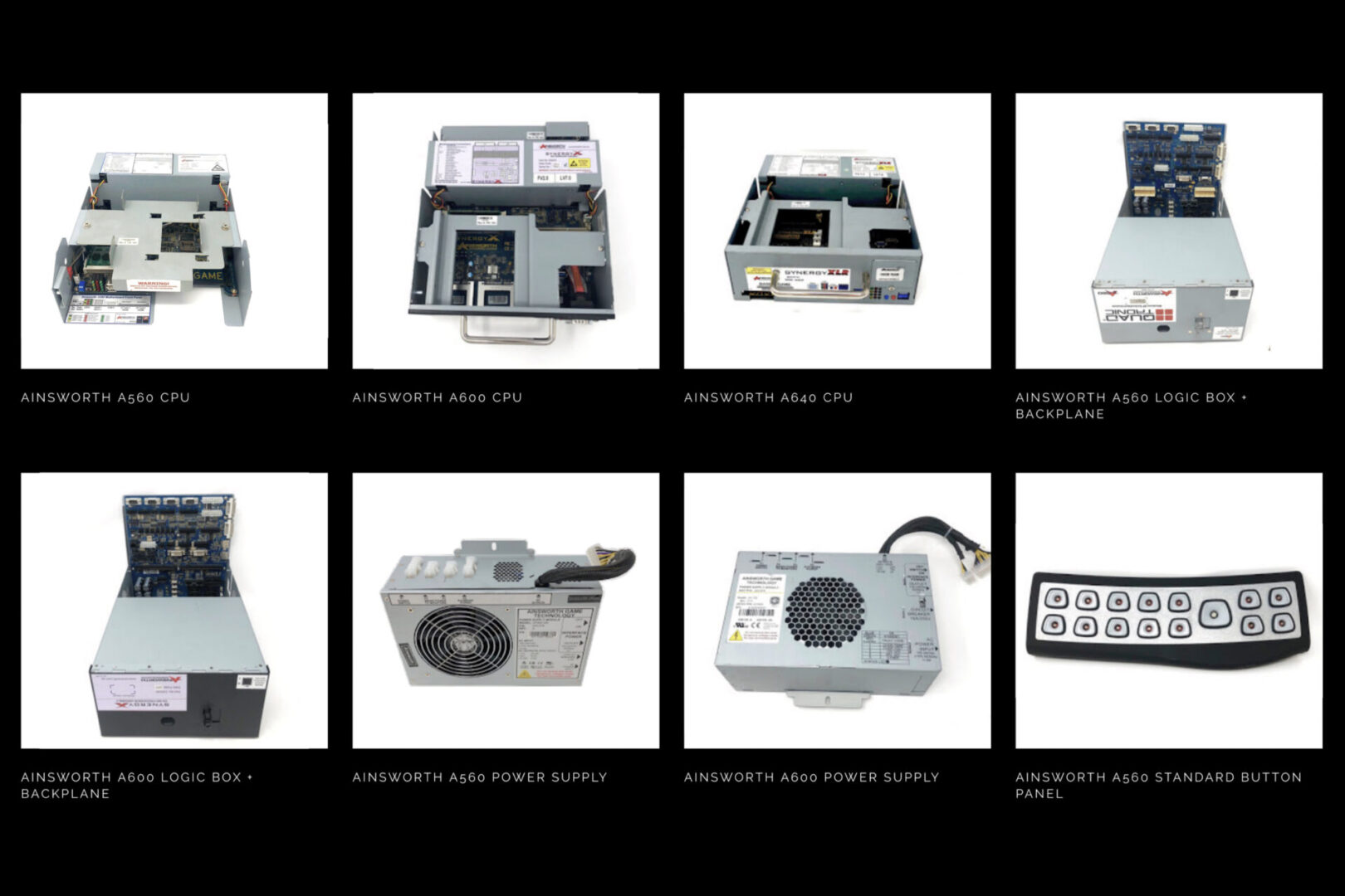 A series of photographs showing different types of electronics.